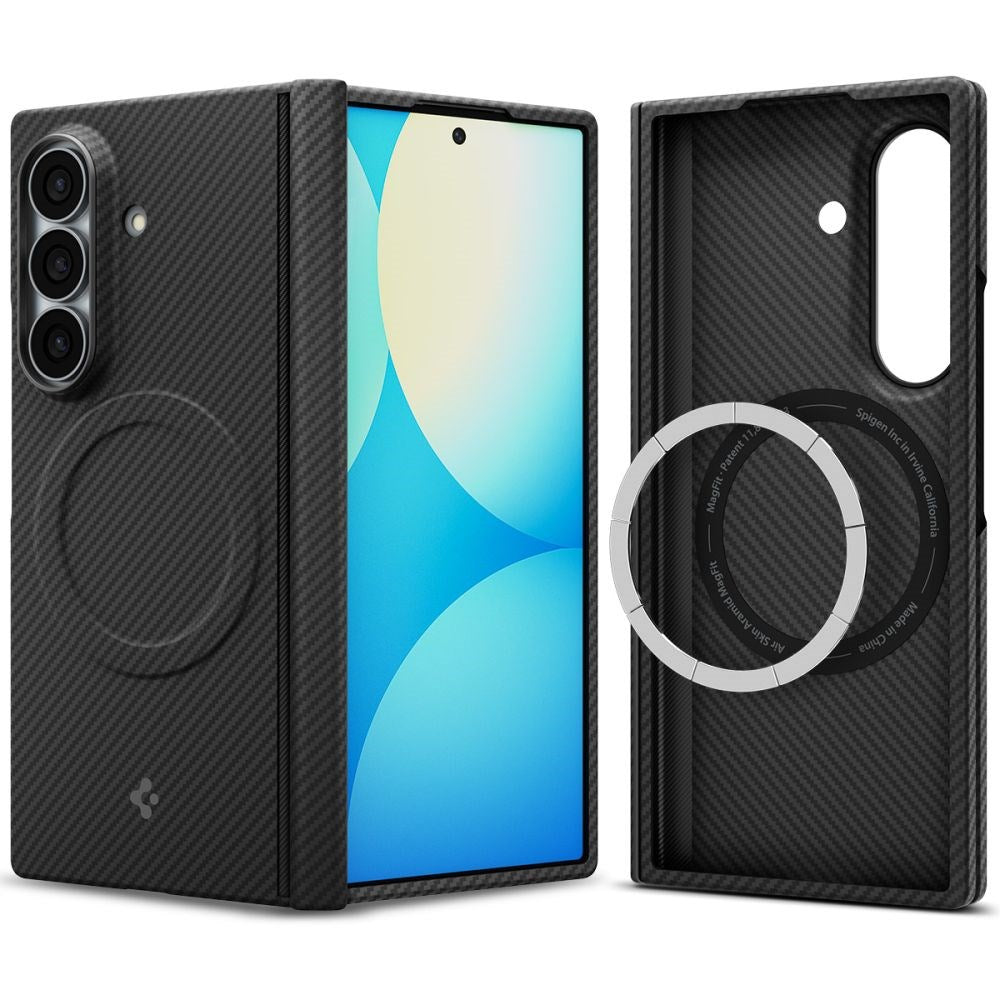 Samsung Galaxy Z Fold8 Ultra Spigen Air Skin Aramid Skal - MagSafe Kompatibel - Svart
