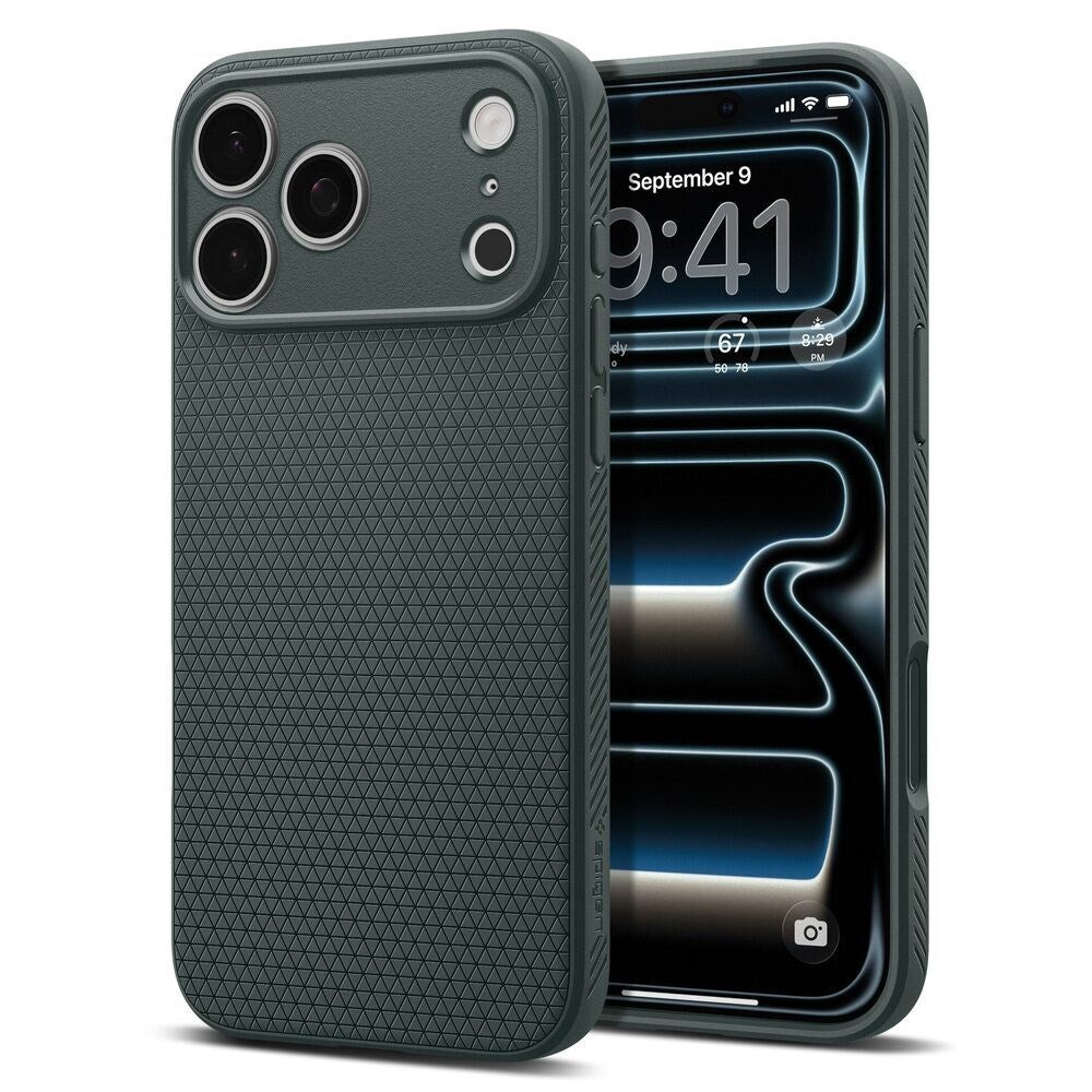 iPhone 18 Pro / 17 Pro Spigen Liquid Air Skal - Grön