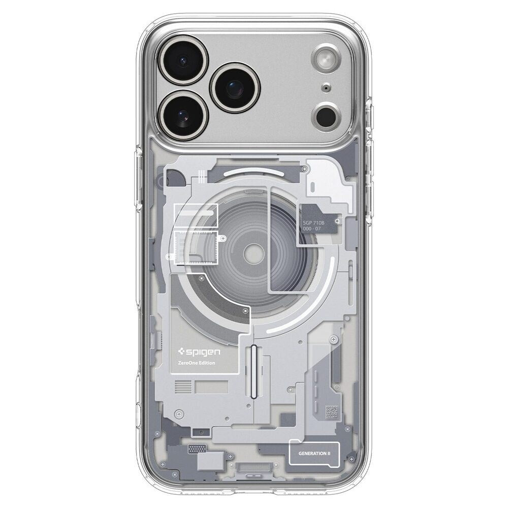 iPhone 18 Pro Max / 17 Pro Max Spigen Ultra Hybrid Skal - MagSafe Kompatibel - Genomskinlig / Vit