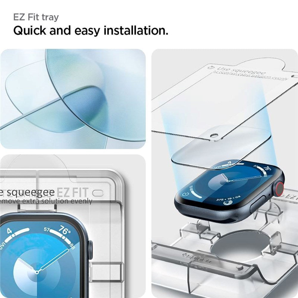 Apple Watch 11 / 10 (46mm) Spigen Flexibel Skyddsfilm 2-Pack - Transparent