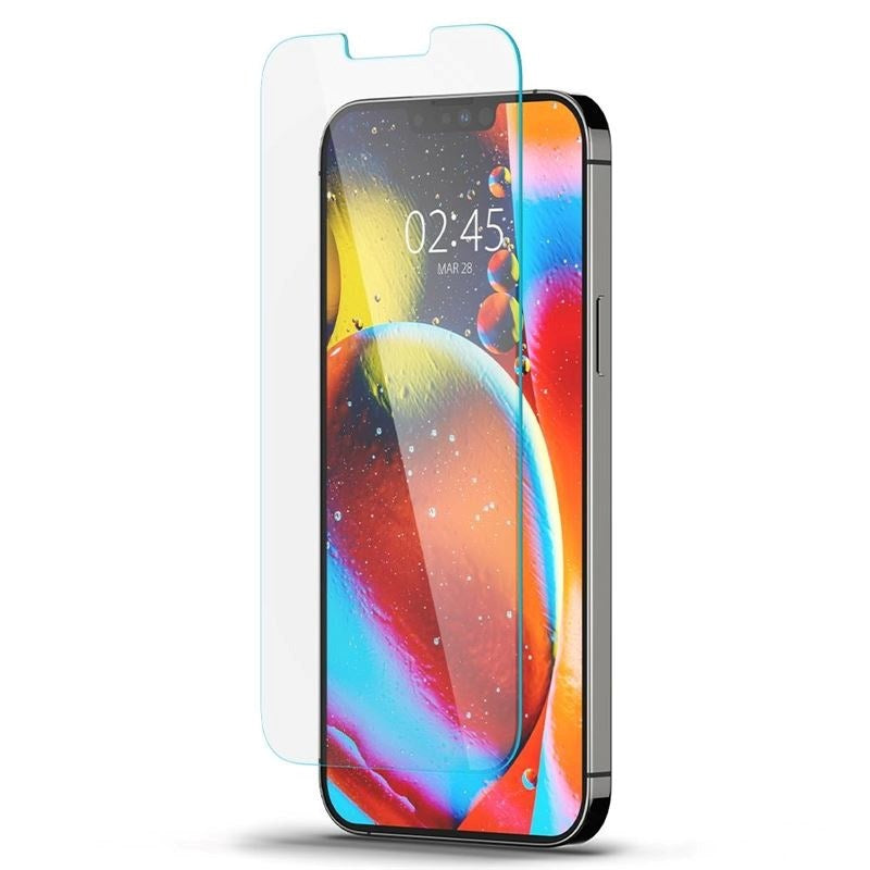 iPhone 14 Plus / 13 Pro Max Spigen EZ Fit Glas.tR Skärmskydd 2 St. - Case Friendly - Genomskinlig