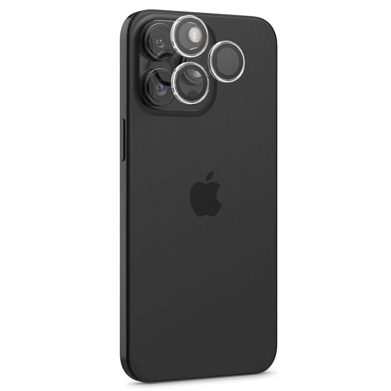 iPhone 16 Pro / 16 Pro Max / 15 Pro / 15 Pro Max / 14 Pro / 14 Pro Max Spigen EZ Fit. tR Optik Pro Kameralinsskydd - 2 St - Genomskinlig