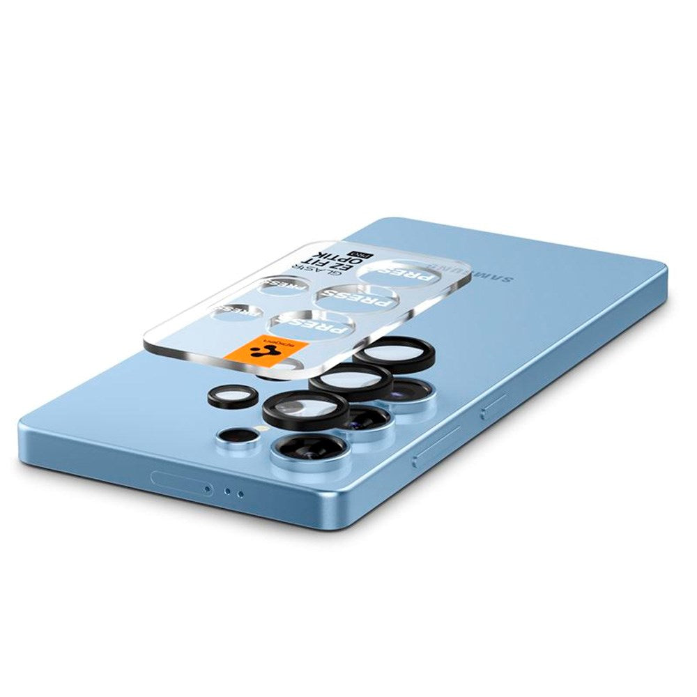 Samsung Galaxy S25 Ultra Spigen EZ Fit Optik Pro Kameralinsskyddsglas - 2 st - Svart