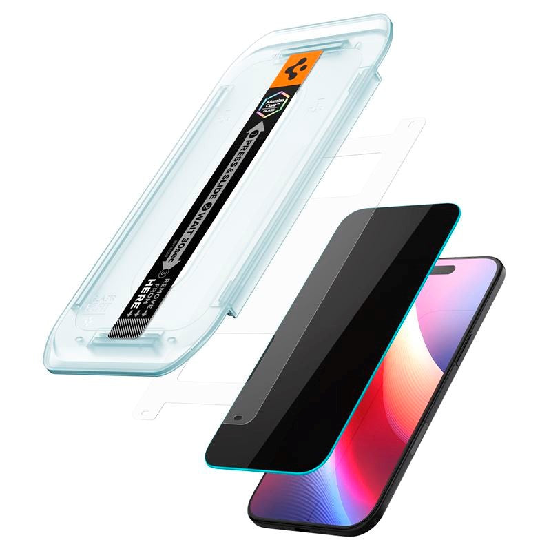 iPhone Air Spigen Glass tR EZ Fit Pro HD Skärmskyddsglas - Privacy Funktion - Genomskinlig