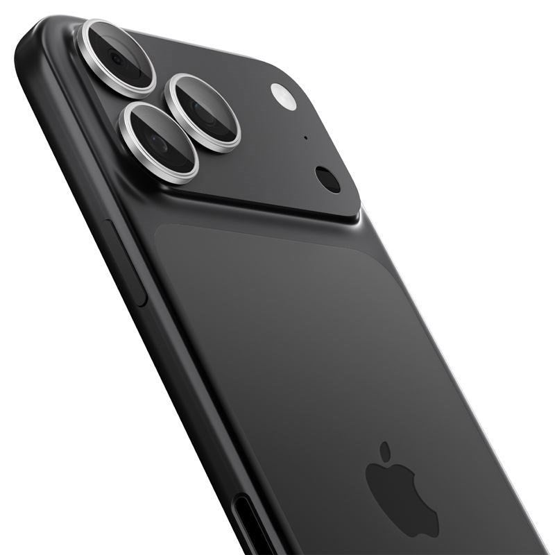 iPhone 17 Pro / 17 Pro Max / 16 Pro / 16 Pro Max / 15 Pro / 15 Pro Max / 14 Pro / 14 Pro Max Spigen Glass tR EZ Fit Optik Pro Kameralinsskyddsglas - 2 st - Silver