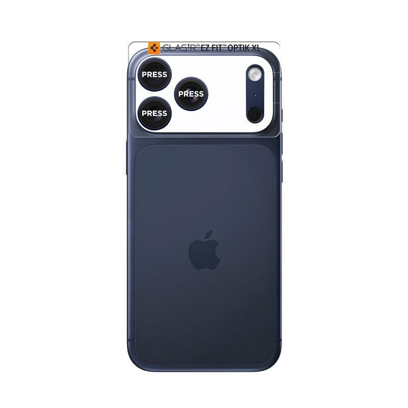 iPhone 17 Pro Spigen Glass tR EZ Fit Optik Pro XL Kameraskydd – Blå