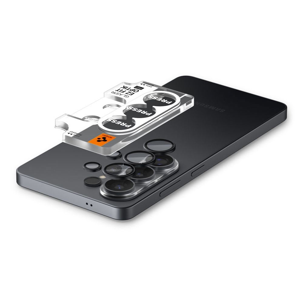 Samsung Galaxy S26 Ultra Spigen Glass tR EZ Fit Optik Pro Kameralinsskyddsglas - 2 st - Svart