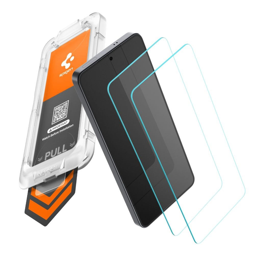 Samsung Galaxy S26 Spigen Glass tR EZ Fit Pro HD Skärmskyddsglas - 2 st - Genomskinlig