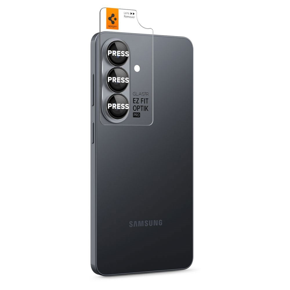 Samsung Galaxy S26 Spigen Glass tR EZ Fit Optik Pro Kameralinsskyddsglas - 2 st - Svart
