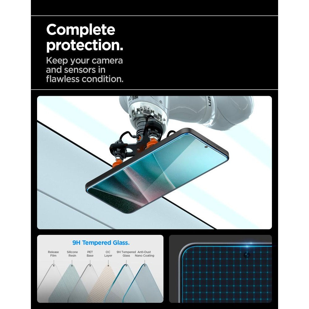Samsung Galaxy A37/A36 (5G) Spigen EZ Fit Glas tR Skärmskydd - Case Friendly - Genomskinlig