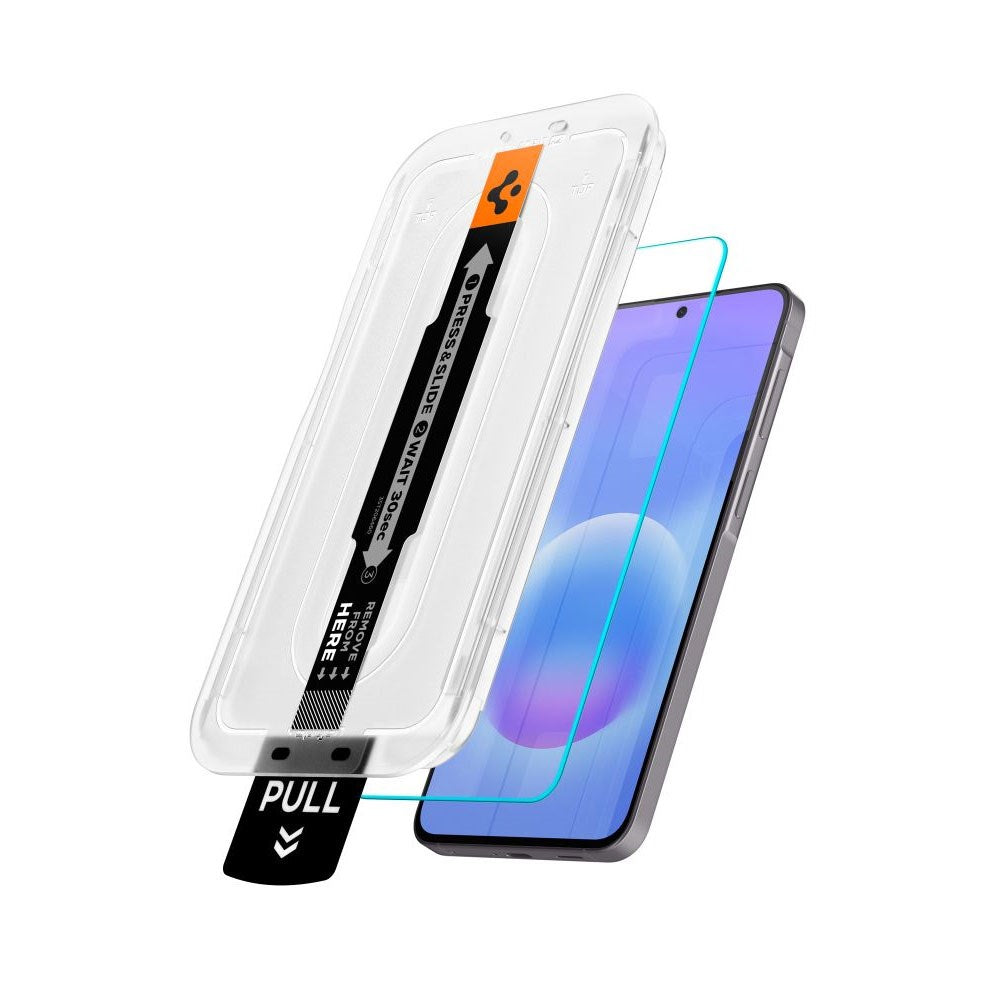 Samsung Galaxy A57 Spigen EZ Fit Glas tR Skärmskydd - 2 st - Case Friendly - Genomskinlig