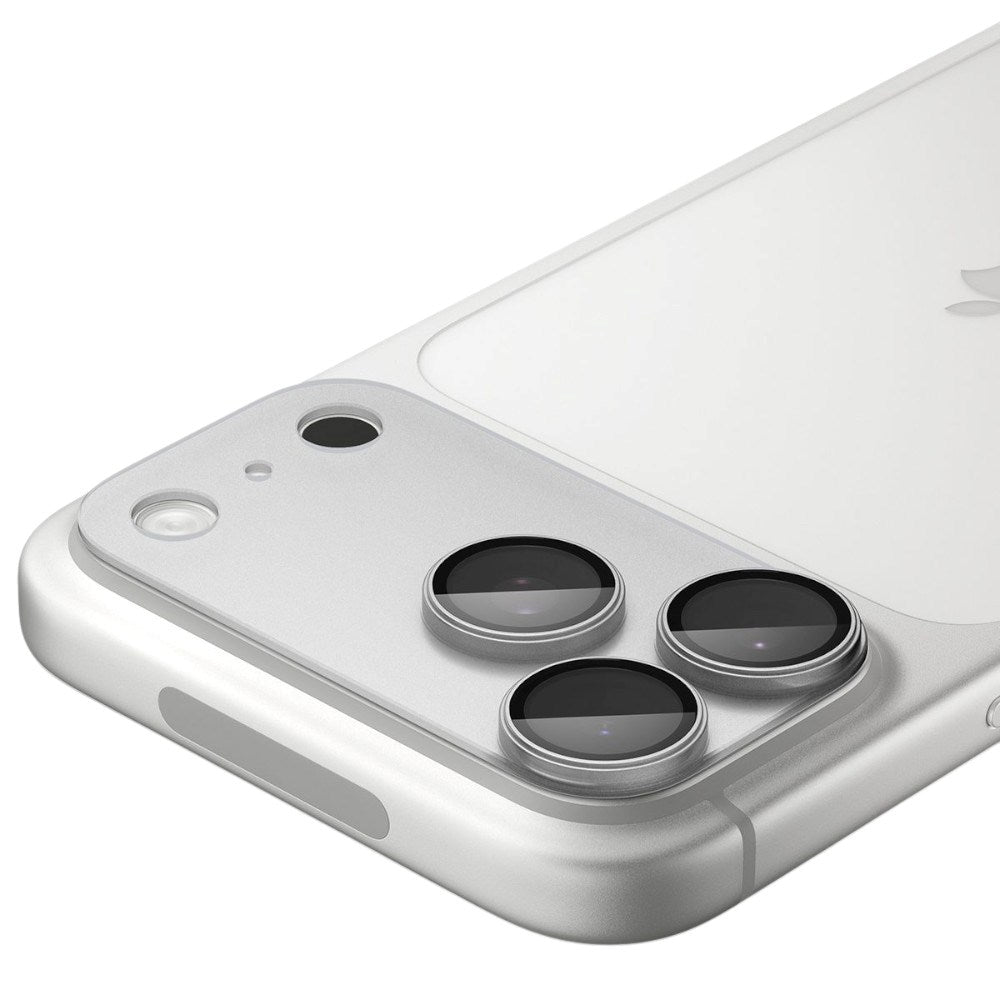 iPhone 18 Pro Max Spigen Glass tR EZ Fit Optik Pro XL Kameralinsskydd - Silver