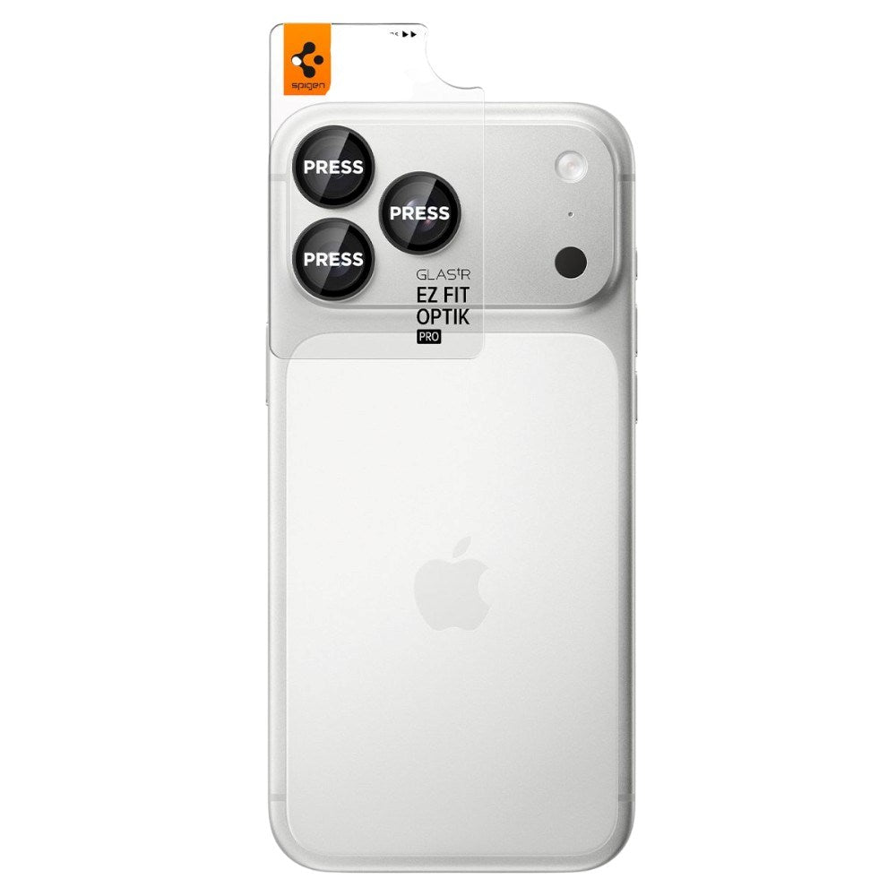 iPhone 18 Pro / 18 Pro Max Spigen Glass tR EZ Fit Optik Pro Kameralinsskydd - 2 st - Grå