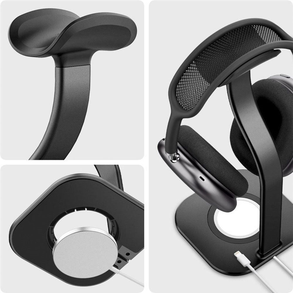 Spigen Laddningsställ för Mobil & AirPods Max - MagSafe Kompatibel - Svart