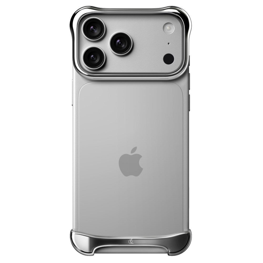 iPhone 18 Pro Arc Pulse Aluminum Bumper Skal - Silver