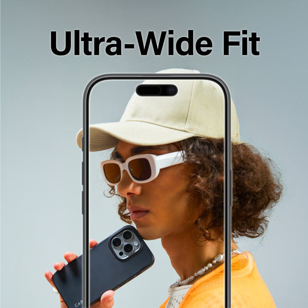 CARE By PanzerGlass iPhone 16 Pro Max 3-i-1 FLAGSHIP Bundle - Skärmskydd (UWF) / Skal / Kameraskydd - Genomskinlig