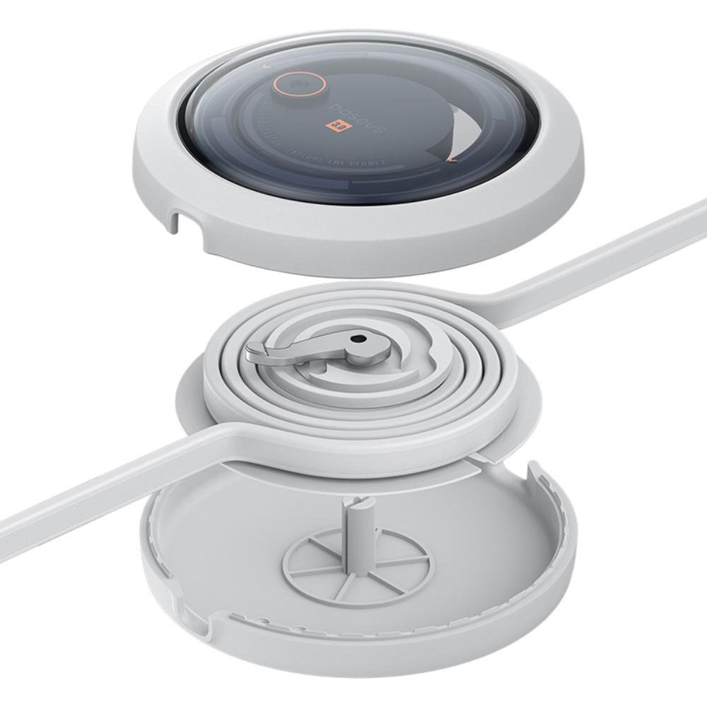 Baseus Free2Draw 3-i-1 Utdragbar Multikabel - USB-A till USB-C / Lightning / Micro USB - 1.1m - Vit
