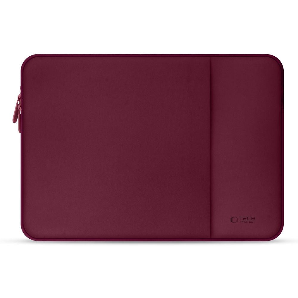 Tech-Protect MacBook / Laptop Neopren Sleeve 13" (33.5 x 22.5 cm) med Extra Ficka - Bourgogne