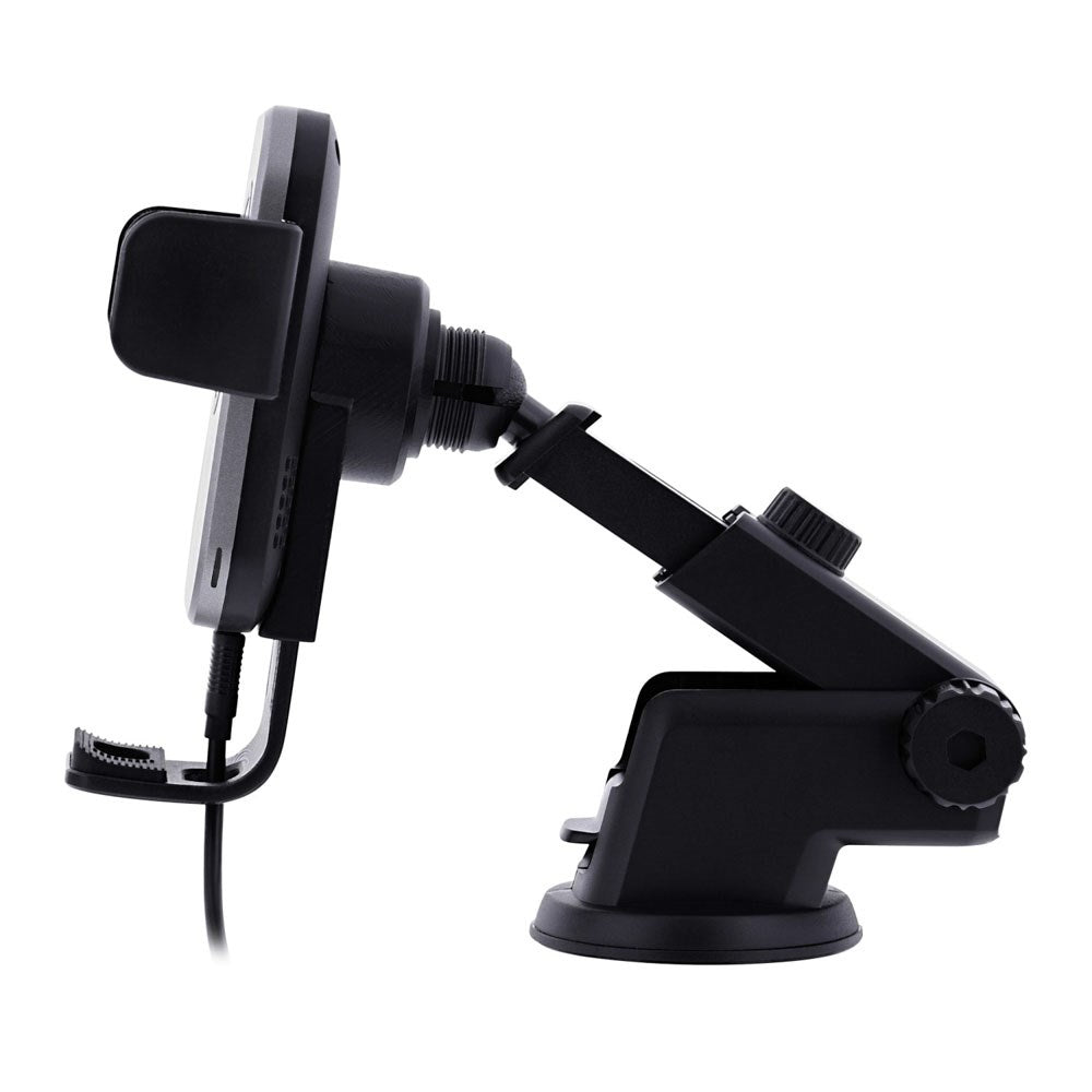 T'NB Multifunktionell Mobilhållare för Bil med 15W Trådlös Laddning - Svart