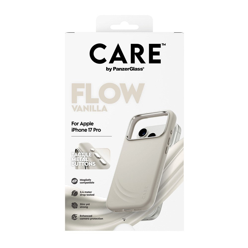 CARE by PanzerGlass iPhone 17 Pro Flow Skal - MagSafe Kompatibel - Vanilla