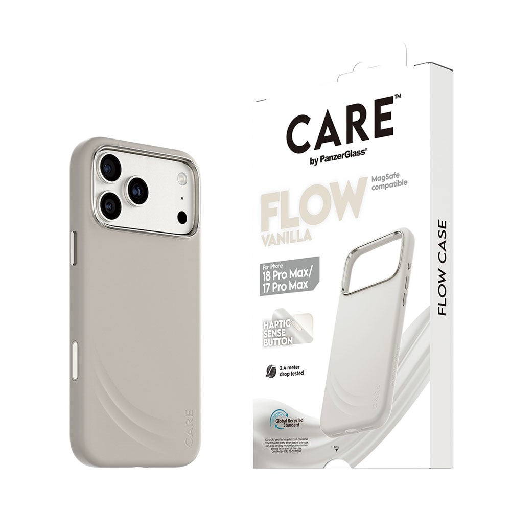 iPhone 18 Pro Max / 17 Pro Max CARE by PanzerGlass Feature Flow Skal - MagSafe Kompatibel - Vanilla