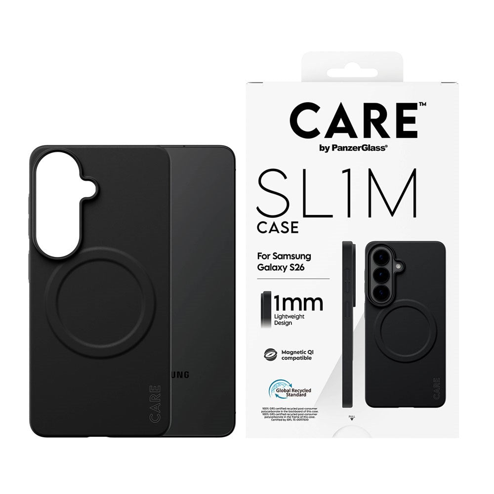 Samsung Galaxy S26 CARE by PanzerGlass SL1M Skal - Svart