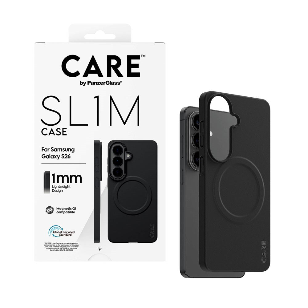 Samsung Galaxy S26 CARE by PanzerGlass SL1M Skal - Svart