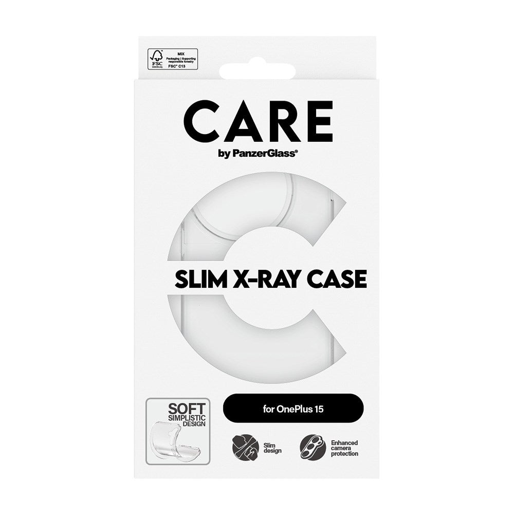 CARE by PanzerGlass OnePlus 15 FASHION X-Ray Soft Basic Skal - Genomskinlig