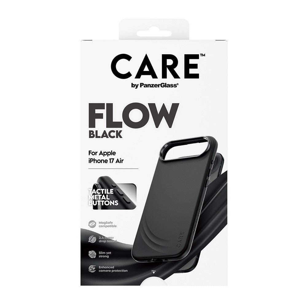 CARE by PanzerGlass iPhone Air Feature Flow Skal - MagSafe Kompatibel - Svart