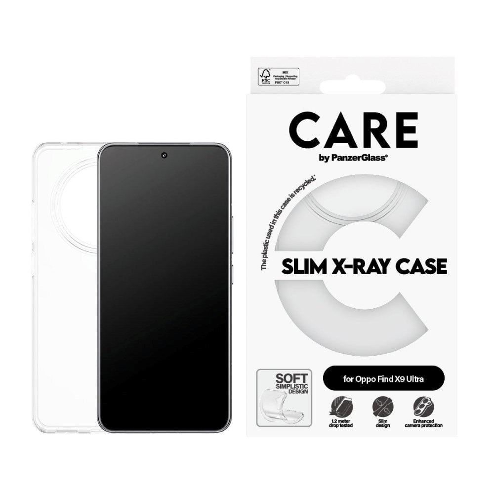OPPO Find X9 Ultra CARE by PanzerGlass FASHION X-Ray Soft Basic Skal - Genomskinlig