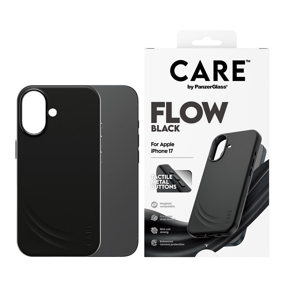 CARE by PanzerGlass iPhone 17 Feature Flow Skal - MagSafe Kompatibel - Svart