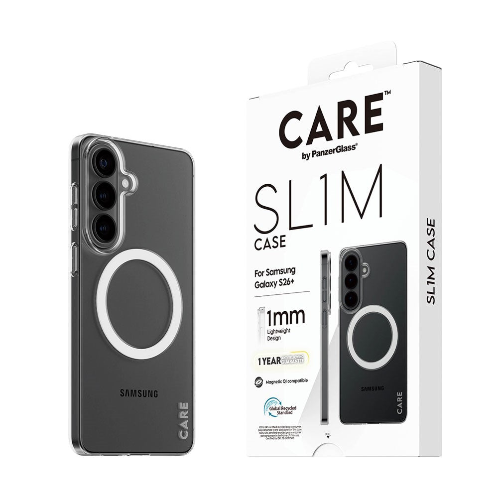 Samsung Galaxy S26+ (Plus) CARE by PanzerGlass SL1M Skal - Genomskinlig