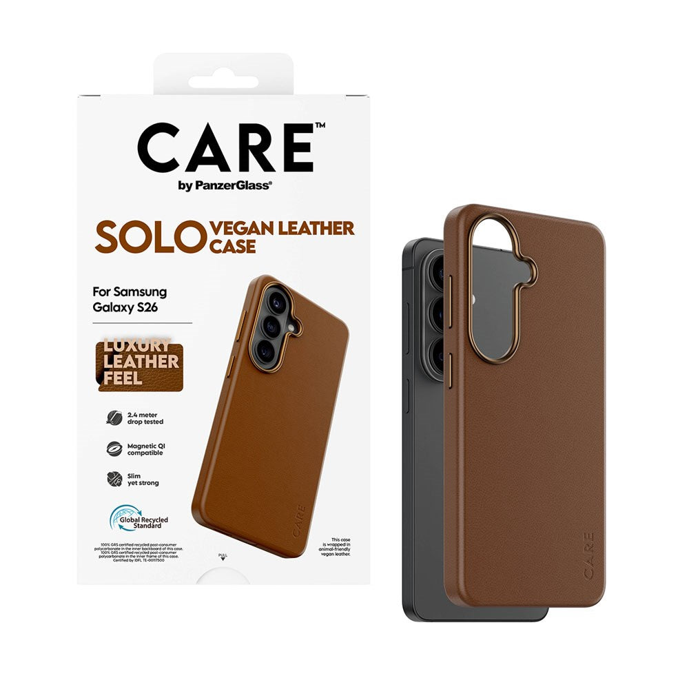 Samsung Galaxy S26 CARE by PanzerGlass SOLO Skal - Brun
