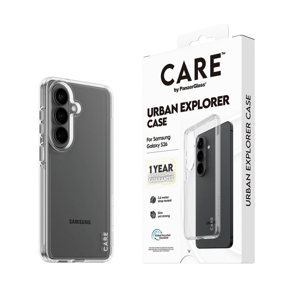 Samsung Galaxy S26 CARE by PanzerGlass Urban Explorer Skal - Genomskinlig