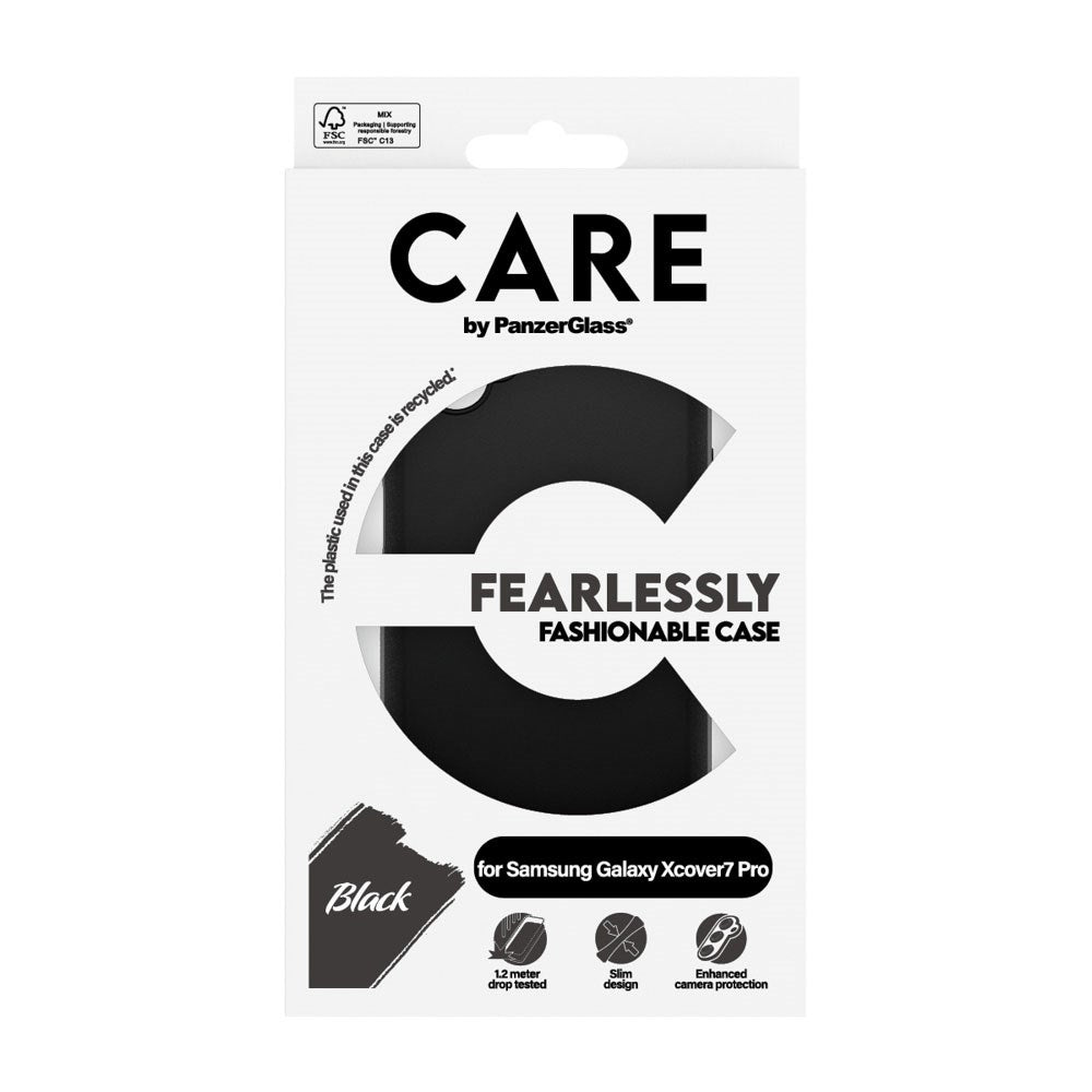 CARE by PanzerGlass Samsung Galaxy Xcover 7 Pro FASHION Fearlessly Fashionable Skal - Black