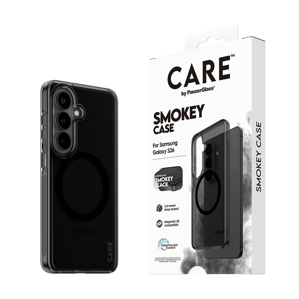 Samsung Galaxy S26 CARE by PanzerGlass Urban Explorer Skal - Qi Kompatibel - Smokey Svart