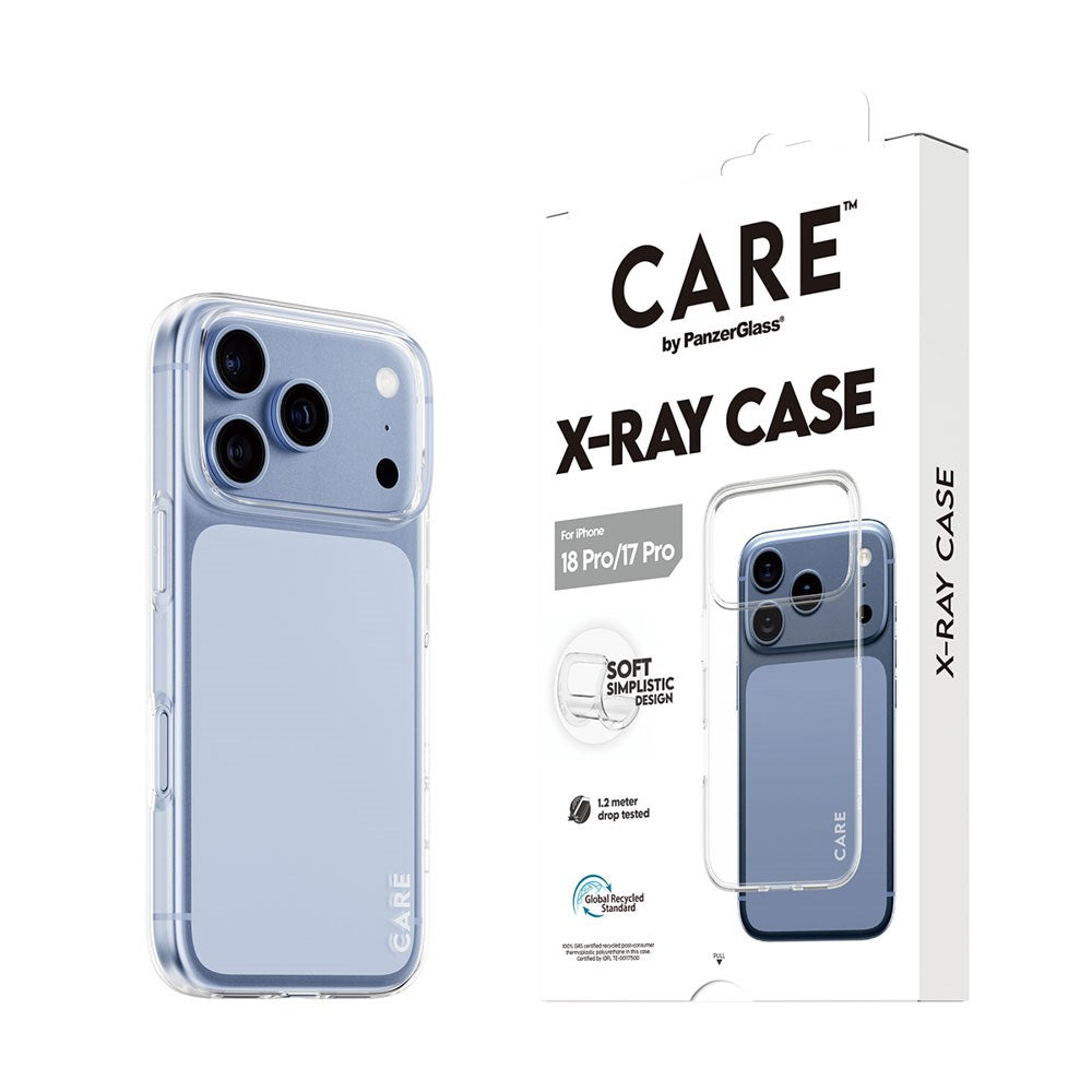 iPhone 18 Pro / 17 Pro CARE by PanzerGlass Fashionable X-Ray Soft Basic Case - Genomskinlig