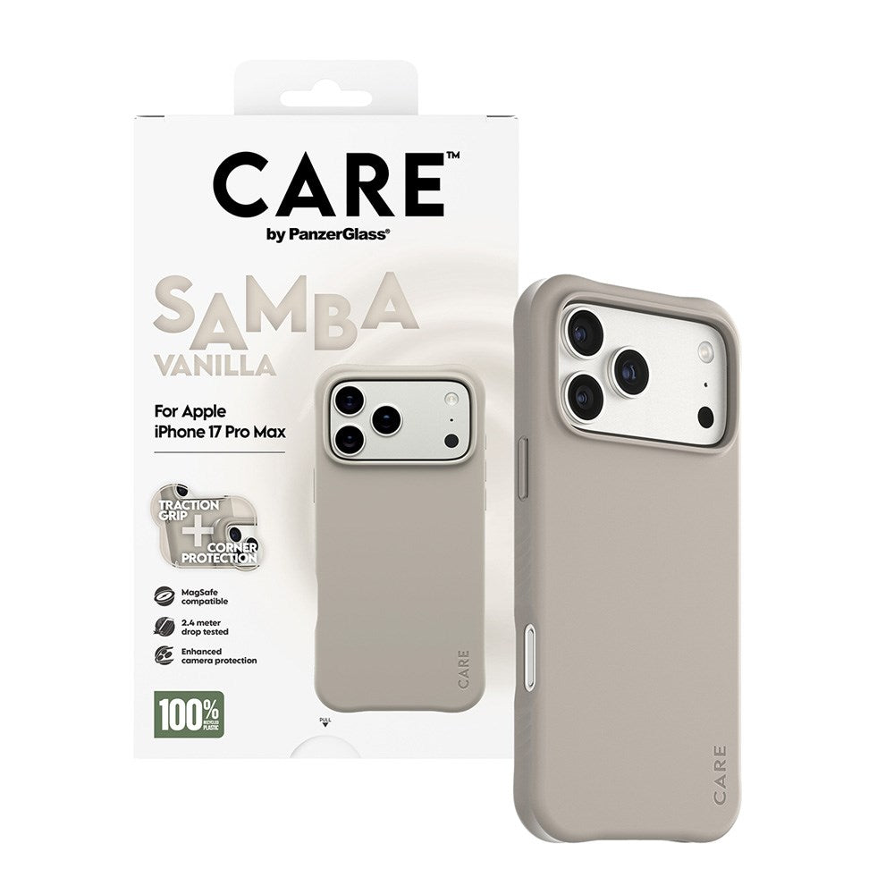 CARE by PanzerGlass iPhone 17 Pro Max Fashionable Samba Skal - MagSafe Kompatibel - Vanilla