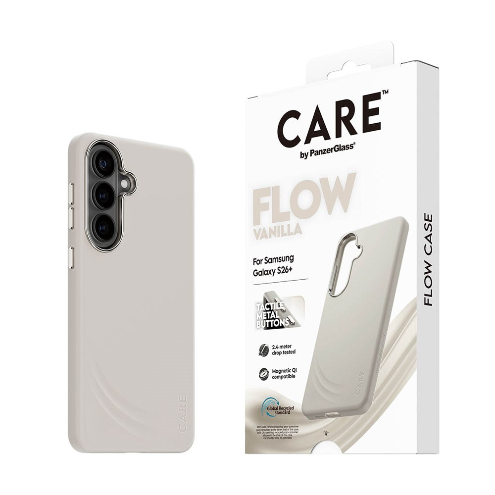 Samsung Galaxy S26+ (Plus) CARE by PanzerGlass Feature Flow Skal - Qi Kompatibel - Vanilla