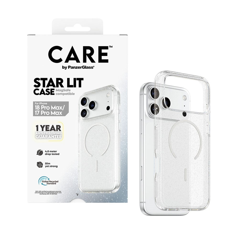 iPhone 18 Pro Max / 17 Pro Max CARE by PanzerGlass FLAGSHIP Urban Explorer Skal - MagSafe Kompatibel - Transparent / Star Lit