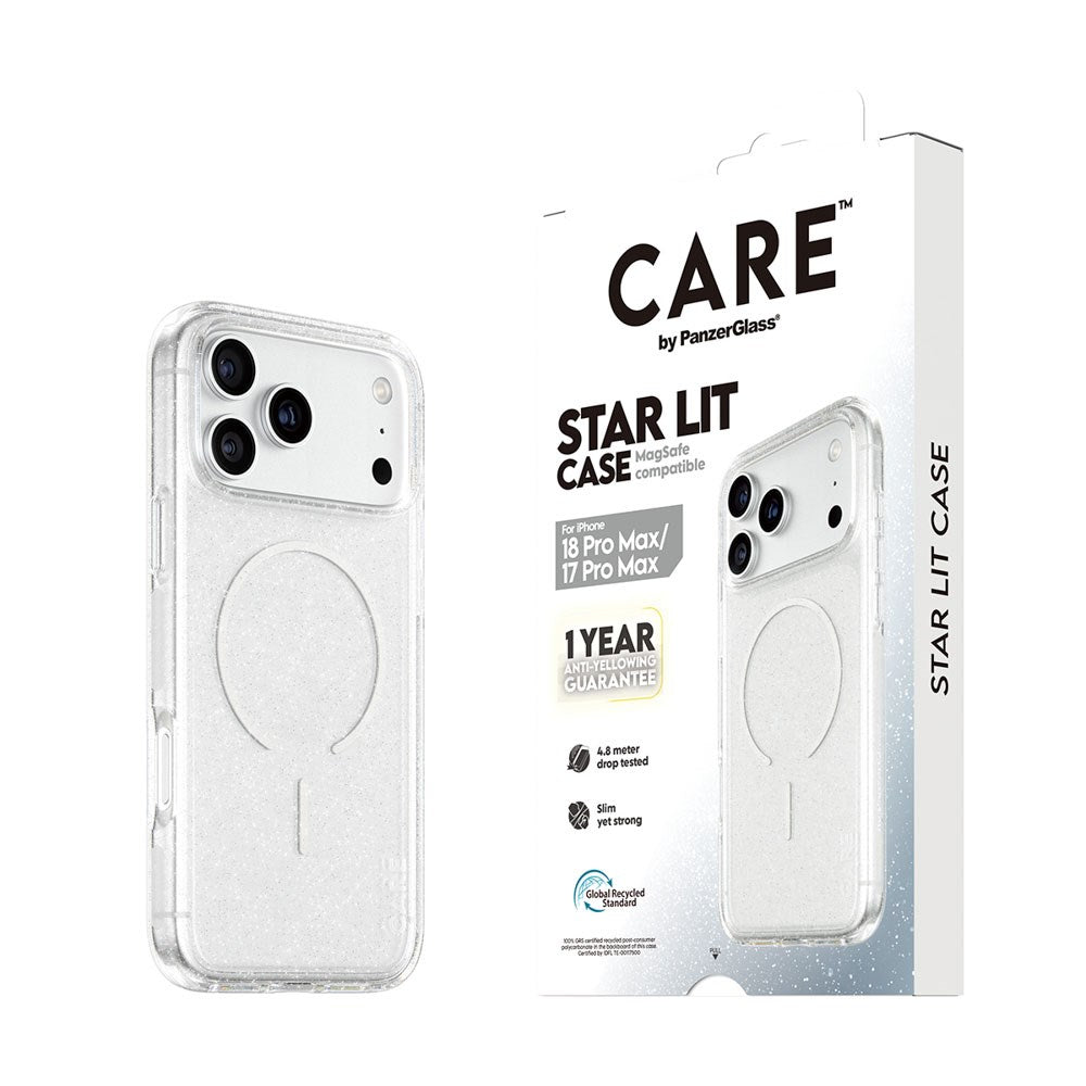 iPhone 18 Pro Max / 17 Pro Max CARE by PanzerGlass FLAGSHIP Urban Explorer Skal - MagSafe Kompatibel - Transparent / Star Lit