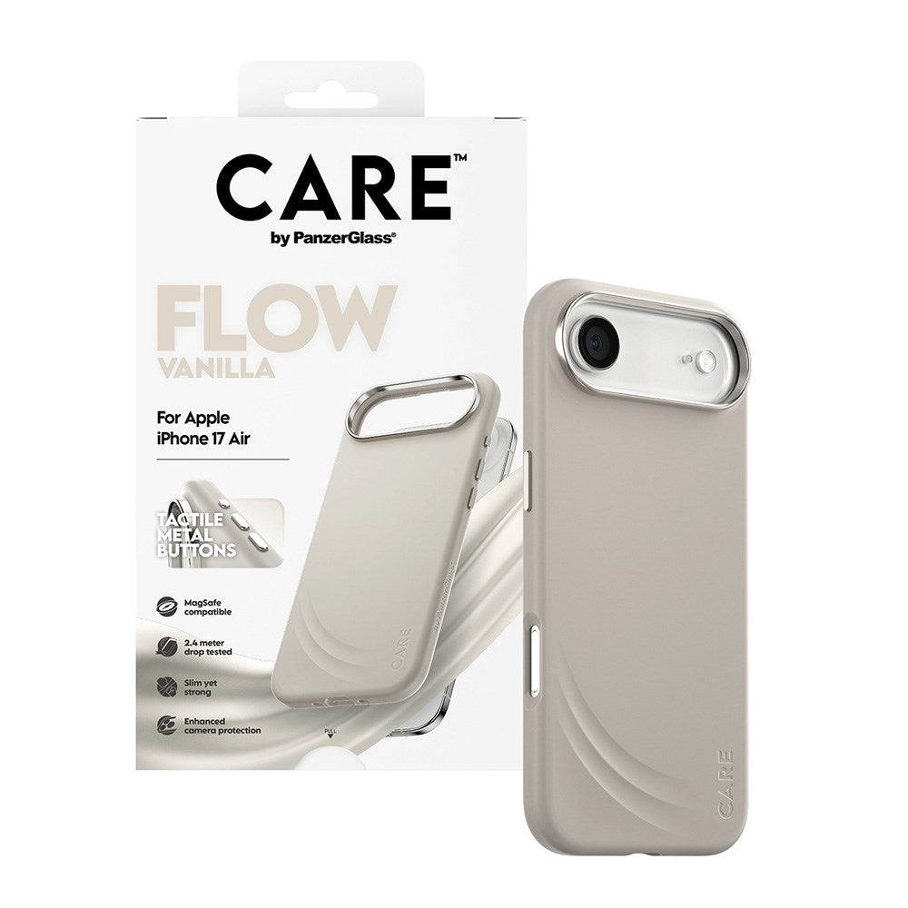 CARE by PanzerGlass iPhone Air Flow Skal - MagSafe Kompatibel - Vanilla