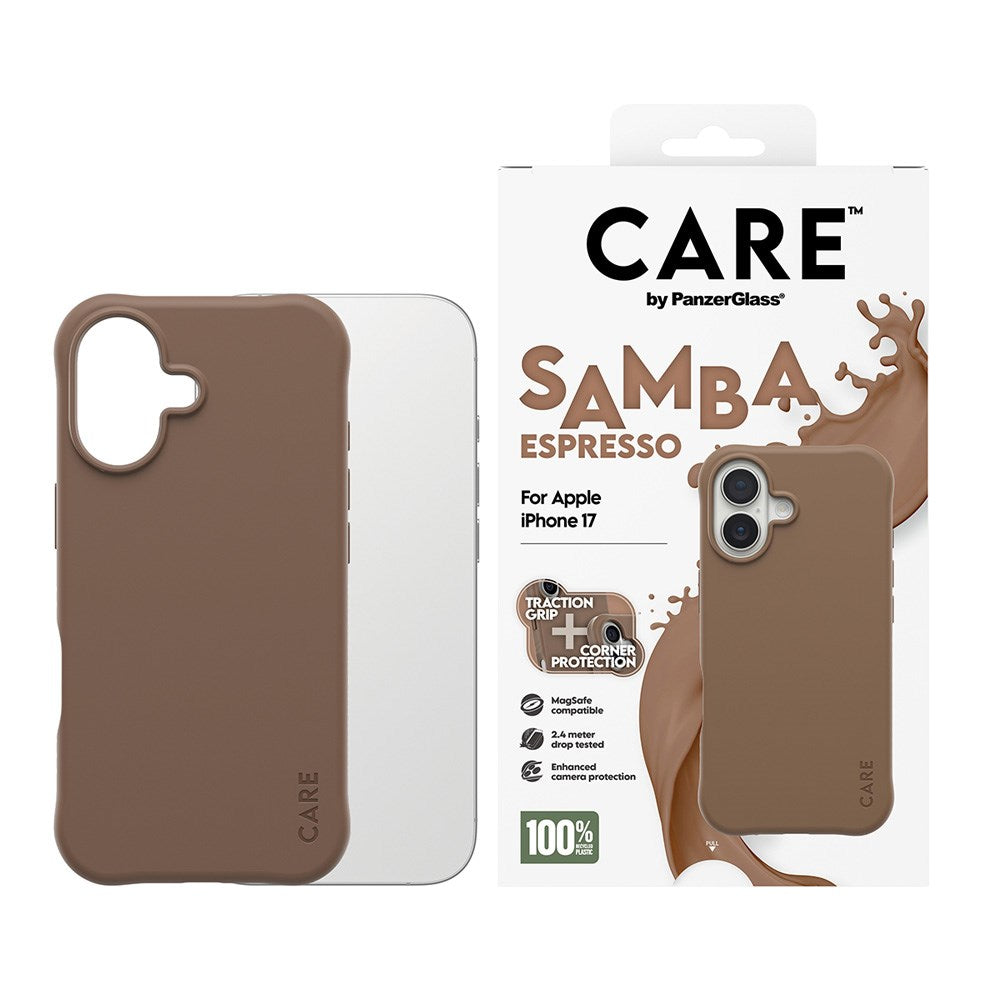 CARE by PanzerGlass iPhone 17 Fashionable Samba Skal - MagSafe Kompatibel - Black
