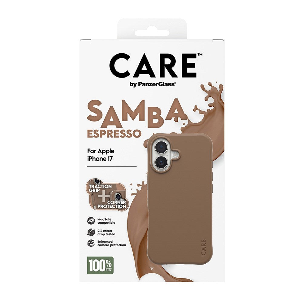 CARE by PanzerGlass iPhone 17 Fashionable Samba Skal - MagSafe Kompatibel - Black