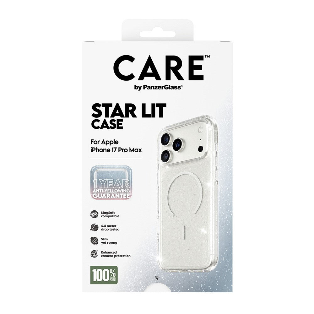 CARE by PanzerGlass iPhone 17 Pro Max FLAGSHIP Urban Explorer Skal - MagSafe Kompatibel - Transparent / Star Lit