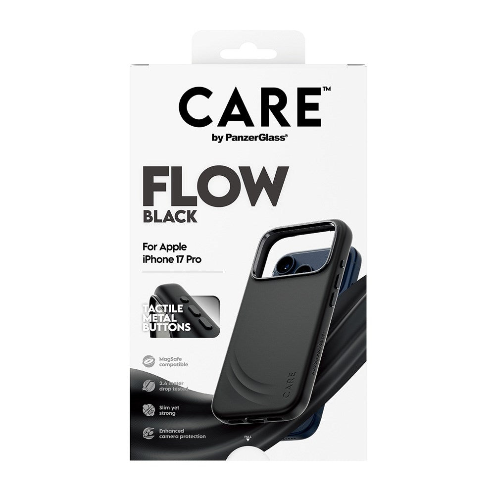 CARE by PanzerGlass iPhone 17 Pro Feature Flow Skal - MagSafe Kompatibel - Svart