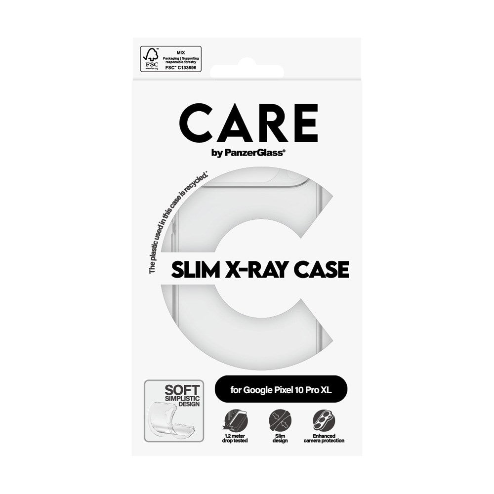 CARE by PanzerGlass Google Pixel 10 Pro XL Fashionable Transparent X-Ray Soft Basic Case - Genomskinlig