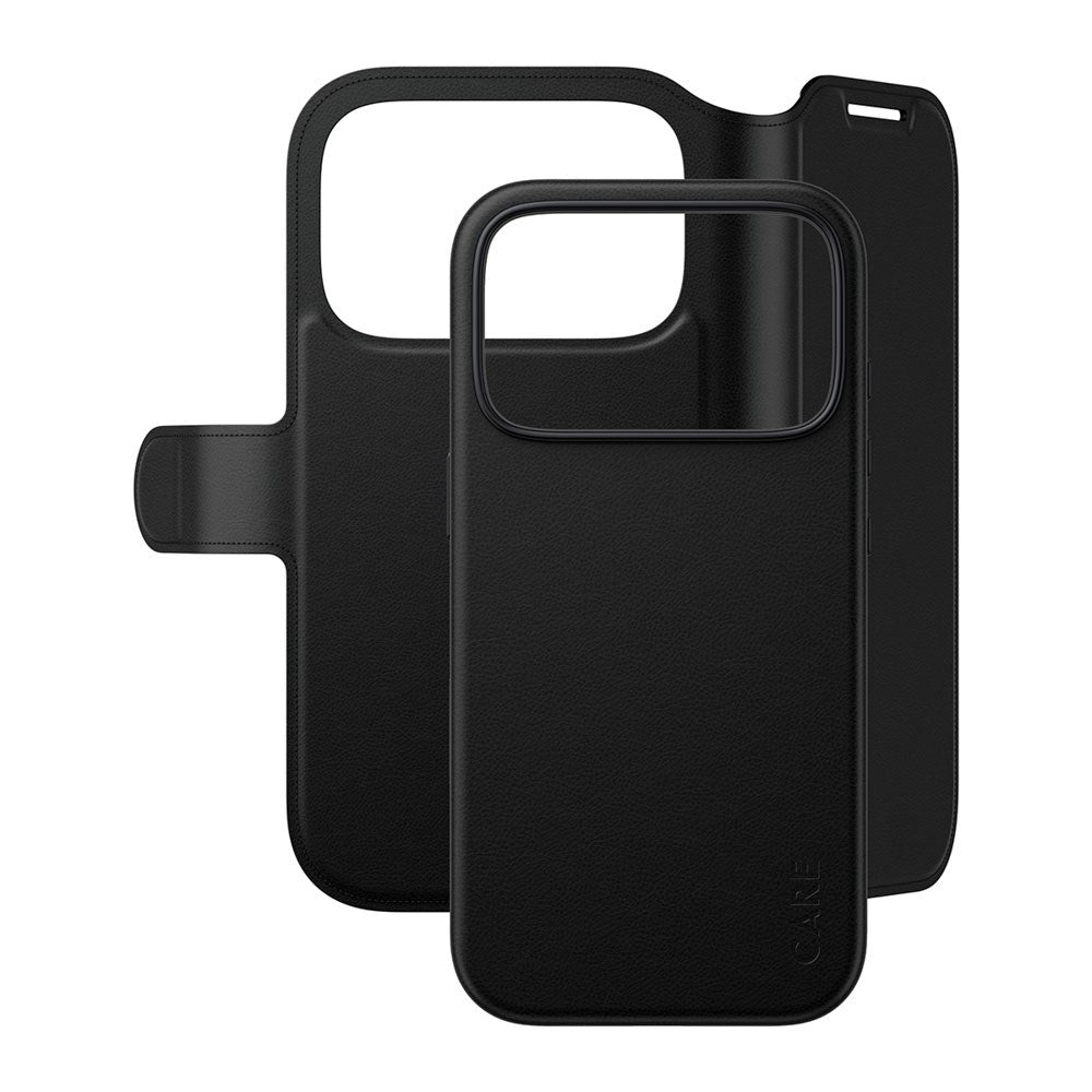 iPhone 18 Pro / 17 Pro CARE by PanzerGlass Feature Tango 2-i-1 Fodral med Plånbok - MagSafe Kompatibel - Svart