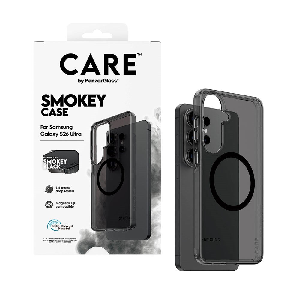 Samsung Galaxy S26 Ultra CARE by PanzerGlass Urban Explorer Skal - Qi Kompatibel - Smokey Svart