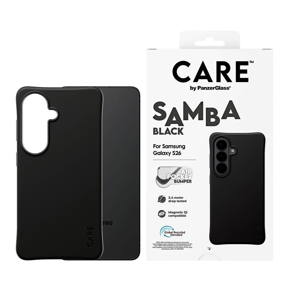 Samsung Galaxy S26 CARE by PanzerGlass Fashionable Samba Skal - Qi Kompatibel - Svart